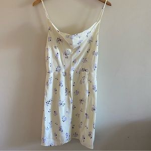 Aritzia Sunday Best Cowl neck Mini floral Dress